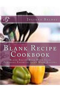 Blank Recipe Cookbook