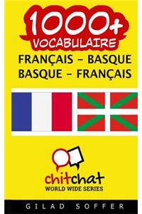 1000+ Francais - Basque Basque - Francais Vocabulaire