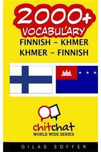 2000+ Finnish - Khmer Khmer - Finnish Vocabulary