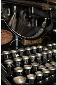 Dot Grid Journal / Steampunk Typewriter Design / 250 Pages 5.5 X 8.5