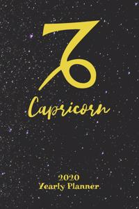 2020 Yearly Planner - Zodiac Sign Capricorn