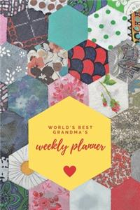 World's Best Grandma's Weekly Planner