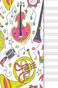 Blank Music Sheet Notebook