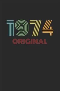 Retro 1974 Original - Tagesplaner 52 Wochen