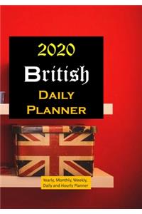 British 2020 Daily planner