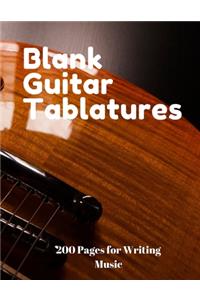 Blank Guitar Tablatures