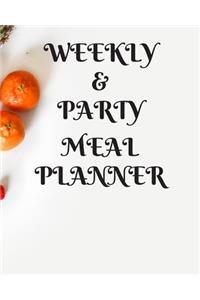 Weekly Meal & Party Planner