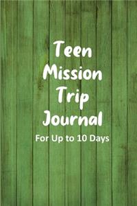 Teen Mission Trip Journal