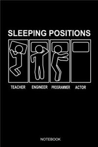 Sleeping Positions Notebook