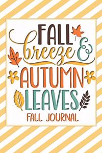 Fall Breeze & Autumn Leaves Fall Journal