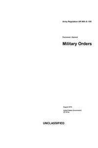 Army Regulation AR 600-8-105 Personnel General