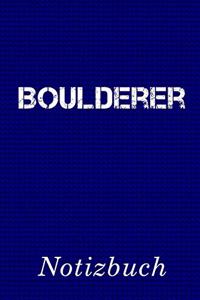 Boulderer Notizbuch