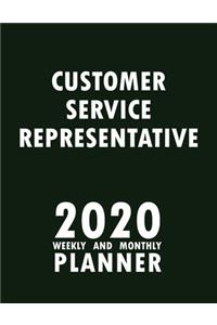 Customer Service Representative 2020 Weekly and Monthly Planner