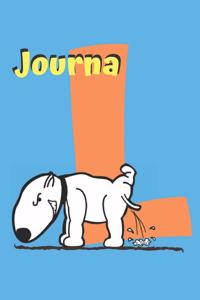 Journal and Peeing Dog
