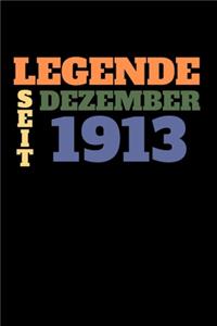 Legende seit Dezember 1913
