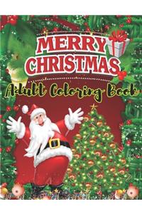 Merry Christmas Adult Coloring Book