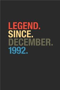 Legend Since December 1992