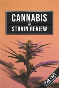 Cannabis Marijuana Weed Strain Review Log Book Journal Notebook - Purple Haze