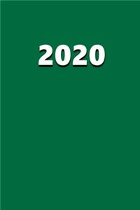 2020 Daily Planner 2020 Green Color 384 Pages