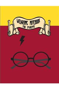 Wizarding Notebook for Students: Notebook Ruled Paper for Birthday, Christmas, Back to School Journal Gift for Magical Friend, Family, Teacher, Student