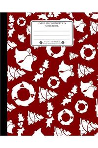 Unruled Composition Notebook. 8 X 10. 120 Pages. Winter and Christmas Time