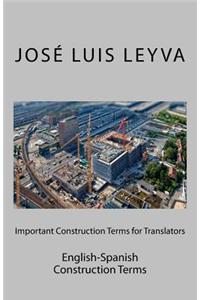 Important Construction Terms for Translators