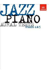 Jazz Piano Aural Tests,  Grades 4-5