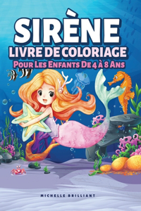 Sirène Livre De Coloriage Pour Les Enfants De 4 à 8 Ans