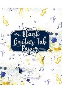 Blank Guitar Tab Paper