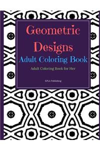 Geometric Designs Adult Coloring Book