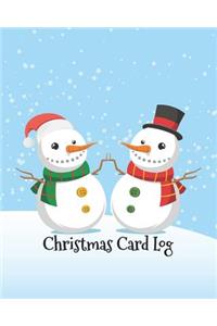 Christmas Card Log