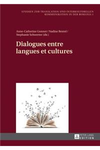 Dialogues Entre Langues Et Cultures