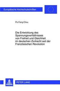 Entwicklung Des Spannungsverhaeltnisses Von Freiheit Und Gleichheit Im Deutschen Zivilrecht Seit Der Franzoesischen Revolution