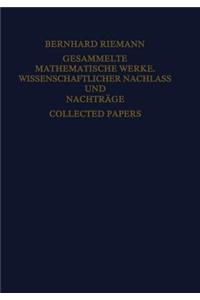 Gesammelte Mathematische Werke, Wissenschaftlicher Nachlass Und Nachtrage Collected Papers