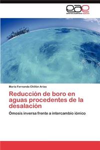 Reducción de boro en aguas procedentes de la desalación