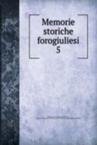 Memorie storiche forogiuliesi