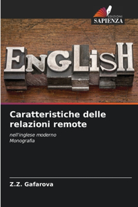 Caratteristiche delle relazioni remote