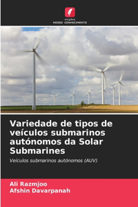 Variedade de tipos de veículos submarinos autónomos da Solar Submarines