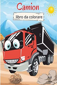 Camion Libro da Colorare per Bambini
