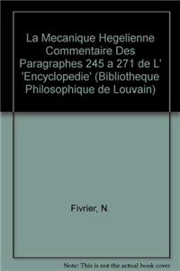 La mécanique hégélienne