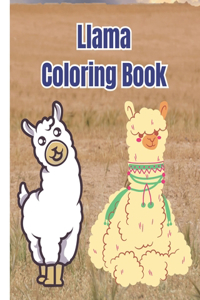 Llama Coloring Book