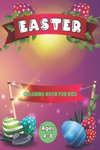 Easter Coloring Book for Kids Ages 4-8