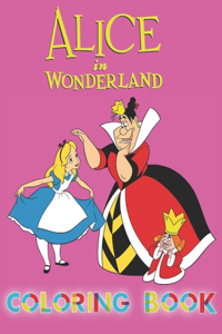 Alice in wonderland coloring book