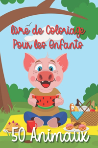 50 Animaux Livre de Coloriage Pour Les Enfants