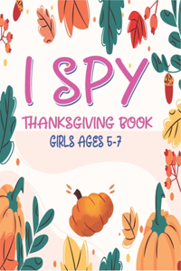 I Spy Thanksgiving Book Girls Ages 5-7