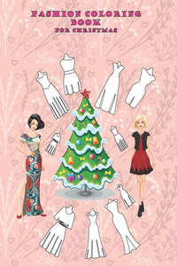 fashion coloring book for christmas