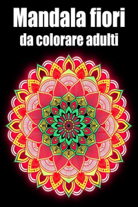 Mandala fiori da colorare adulti