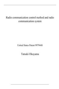Radio communication control method and radio communication system