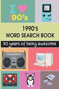 1990's Word Search Book