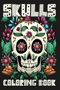 Skulls Coloring Book